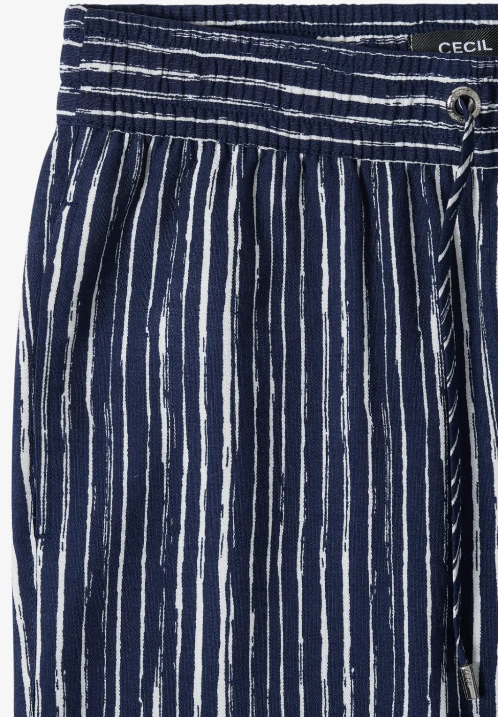 Wide Legs broek in Loose Fit met strepen