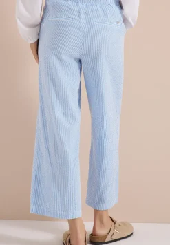 Wide Legs broek in seersucker kwaliteit