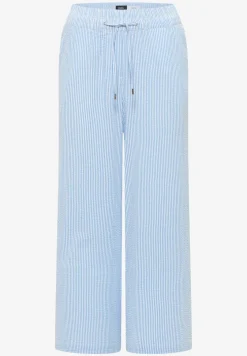 Wide Legs broek in seersucker kwaliteit
