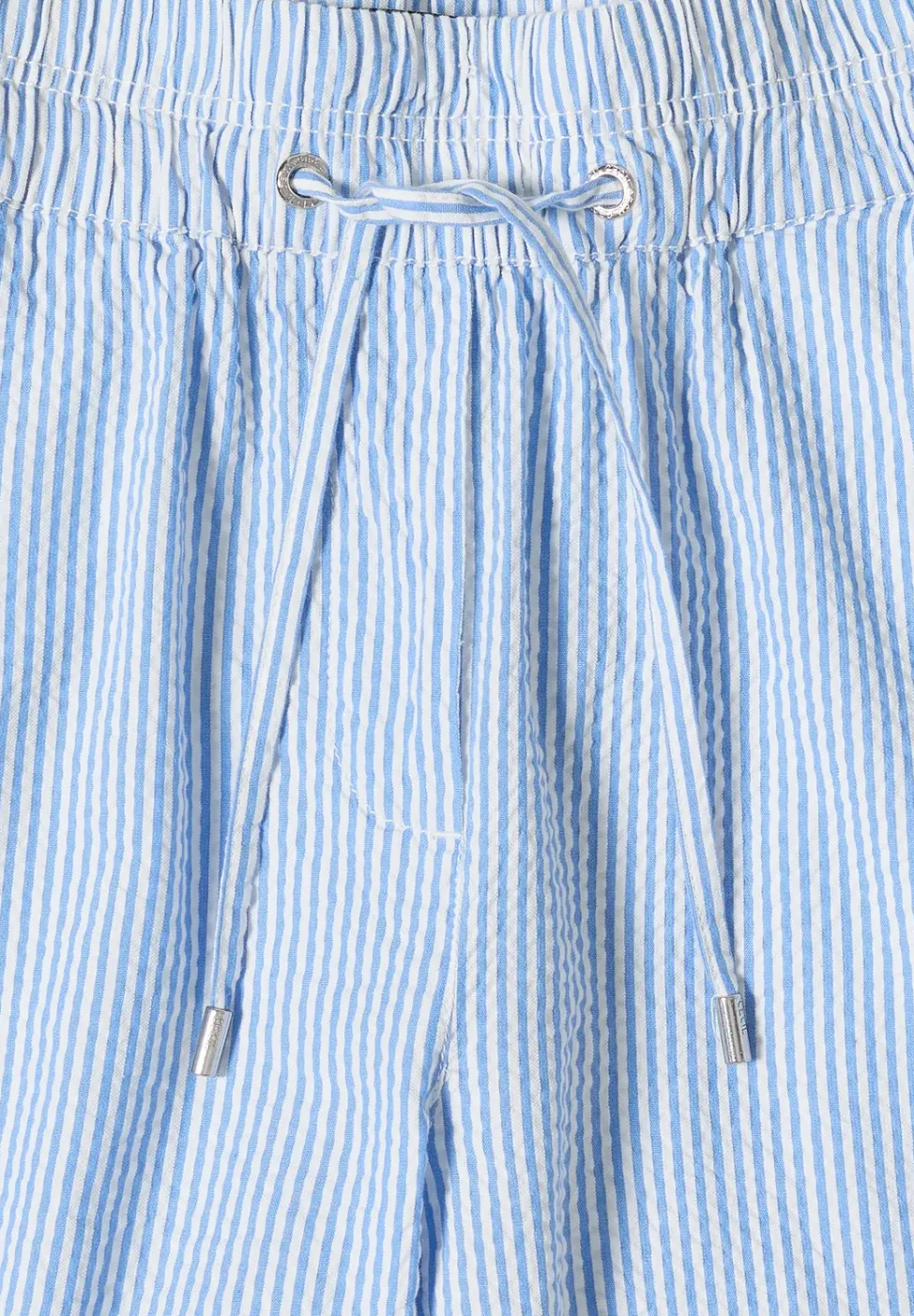Wide Legs broek in seersucker kwaliteit