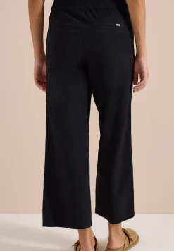 Wide Legs broek in seersucker kwaliteit