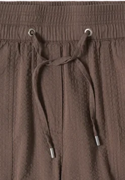 Wide Legs broek in seersucker kwaliteit
