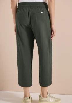 Wide Legs broek in seersucker kwaliteit
