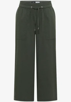 Wide Legs broek in seersucker kwaliteit
