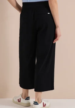 Wide Legs broek in seersucker kwaliteit