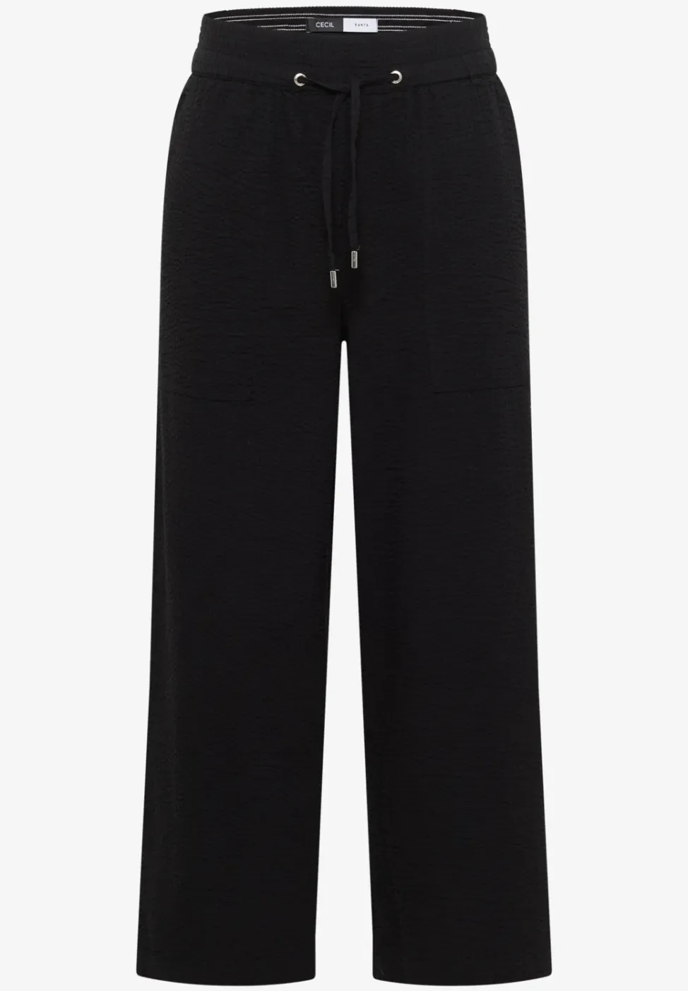 Wide Legs broek in seersucker kwaliteit