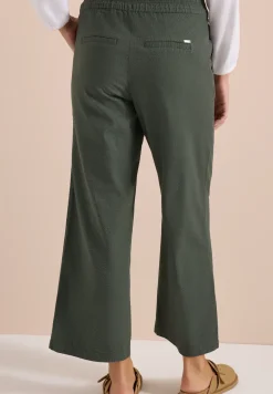 Wide Legs broek in seersucker kwaliteit