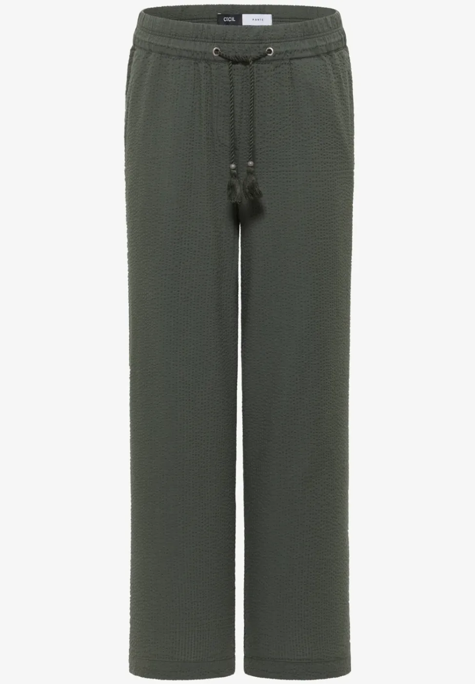 Wide Legs broek in seersucker kwaliteit