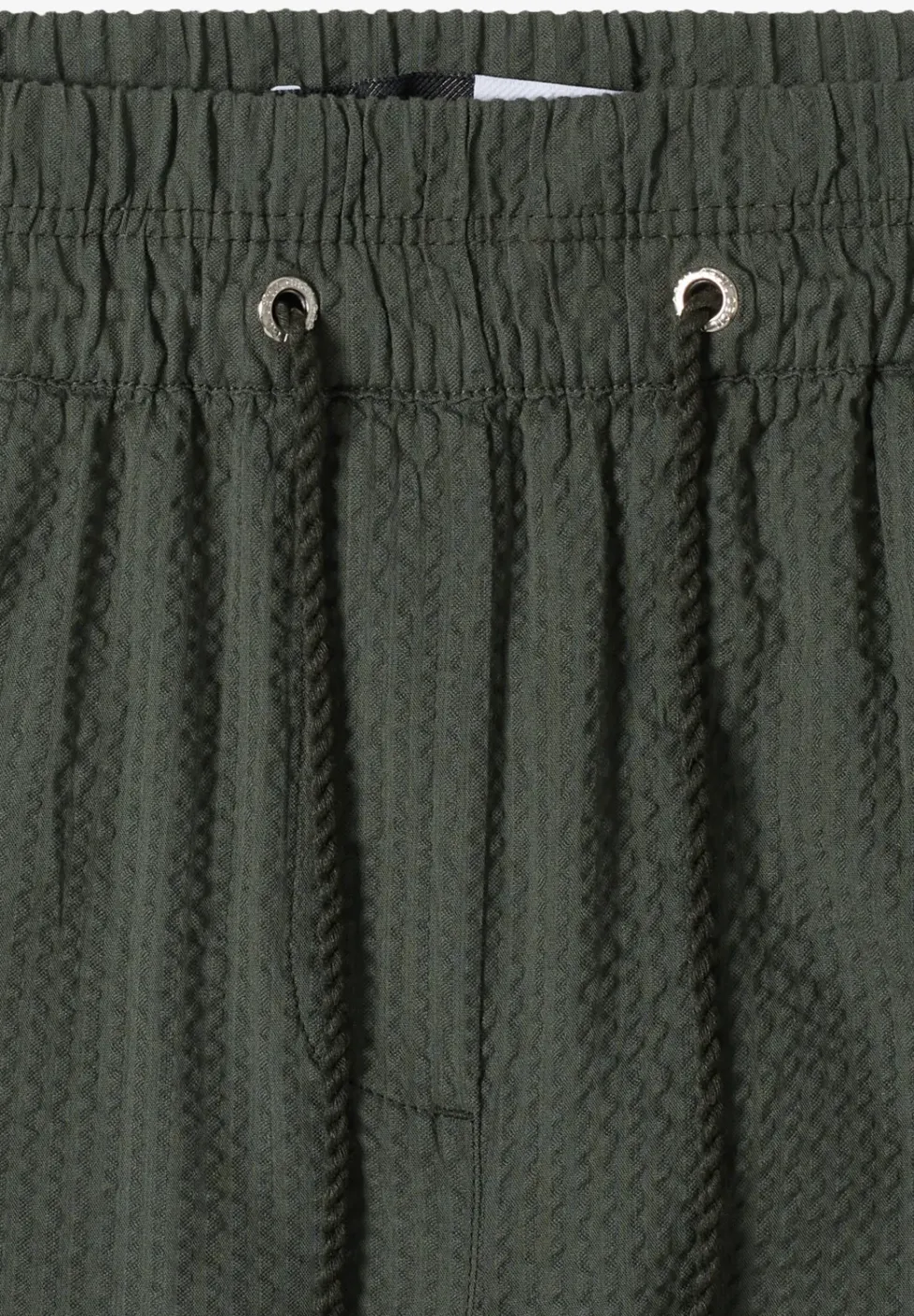 Wide Legs broek in seersucker kwaliteit