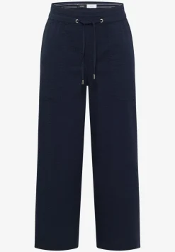 Wide Legs broek in seersucker kwaliteit