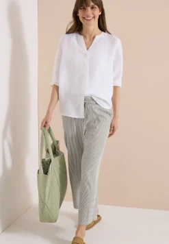 Wide Legs broek in seersucker kwaliteit