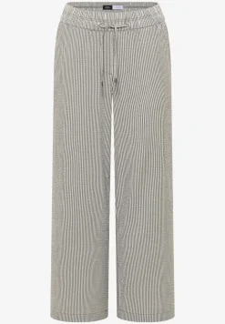 Wide Legs broek in seersucker kwaliteit