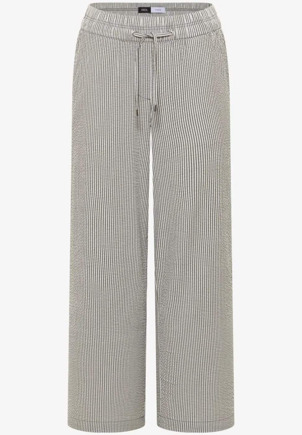 Wide Legs broek in seersucker kwaliteit