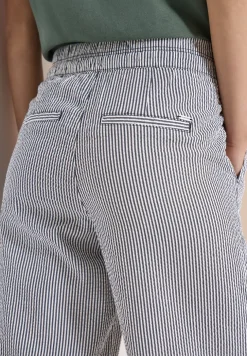 Wide Legs broek in seersucker kwaliteit