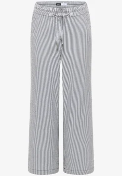 Wide Legs broek in seersucker kwaliteit