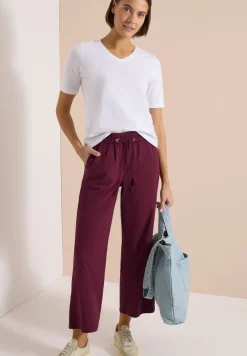 Wide Legs broek in seersucker kwaliteit