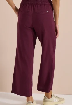 Wide Legs broek in seersucker kwaliteit