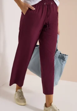 Wide Legs broek in seersucker kwaliteit