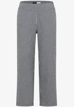 Wide Legs broek in seersucker stof