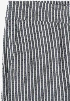 Wide Legs broek in seersucker stof