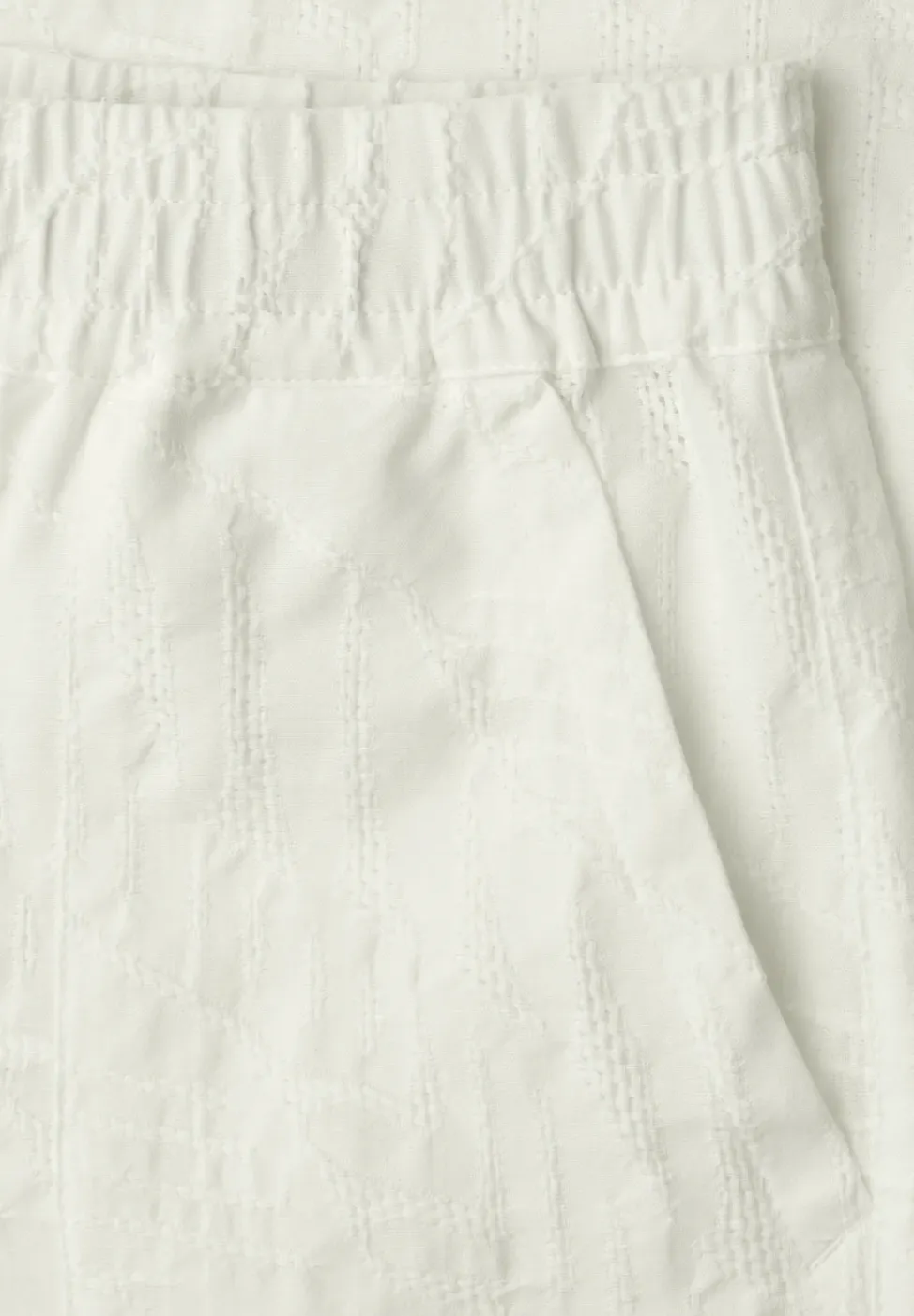 Wide Legs broek met borduurpatroon