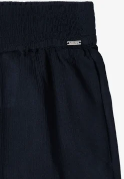 Wide Legs broek met crêpe structuur