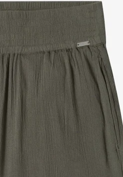 Wide Legs broek met crêpe structuur