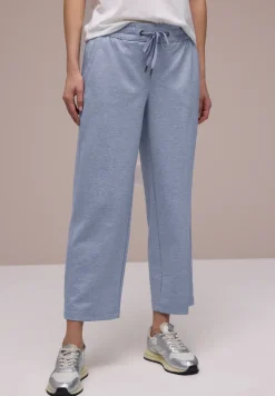 Wide Legs broek met elastische tailleband