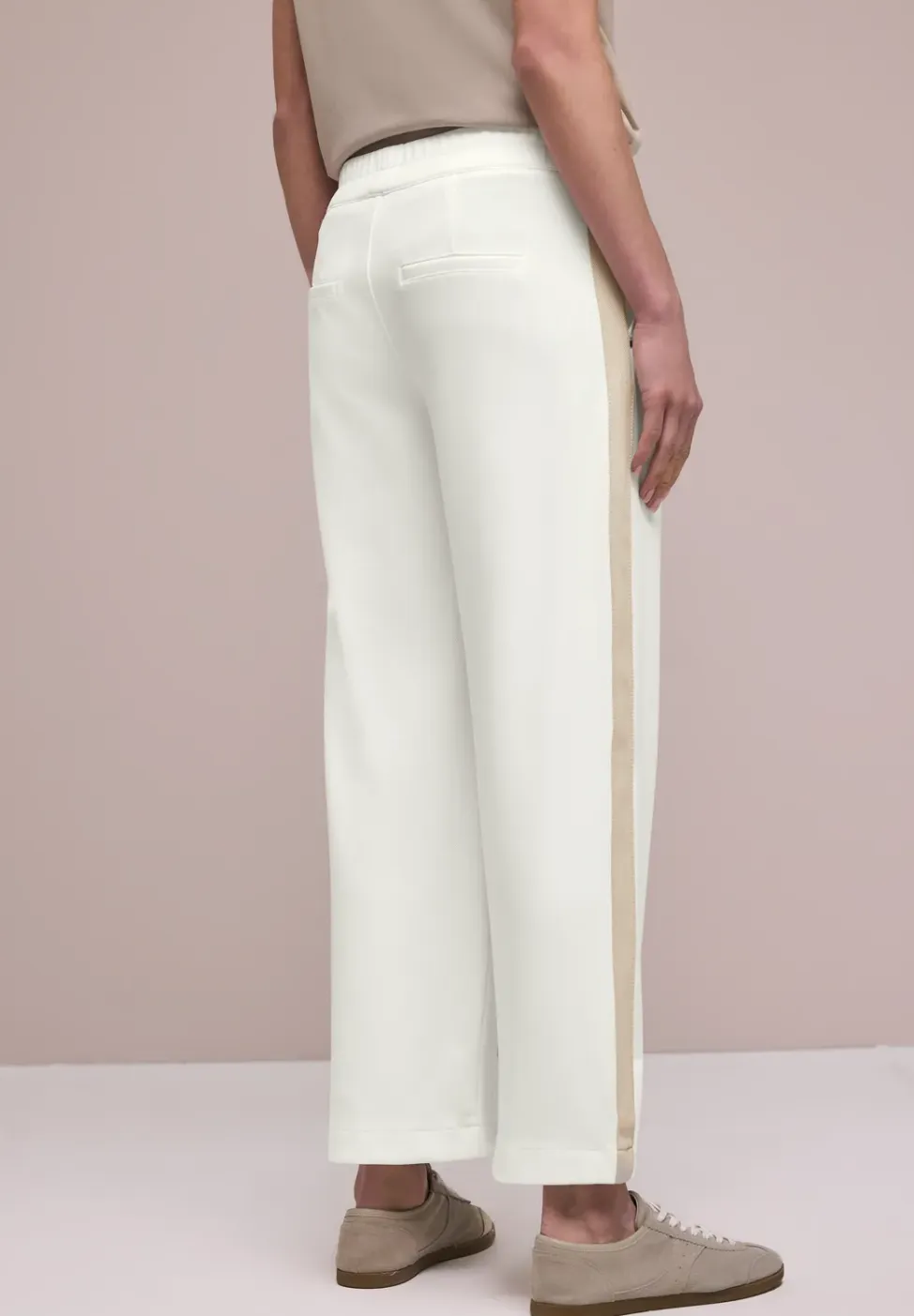 Wide Legs broek met galonstrepen