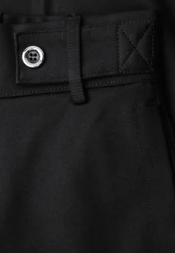 Wide Legs broek met knoopdetail