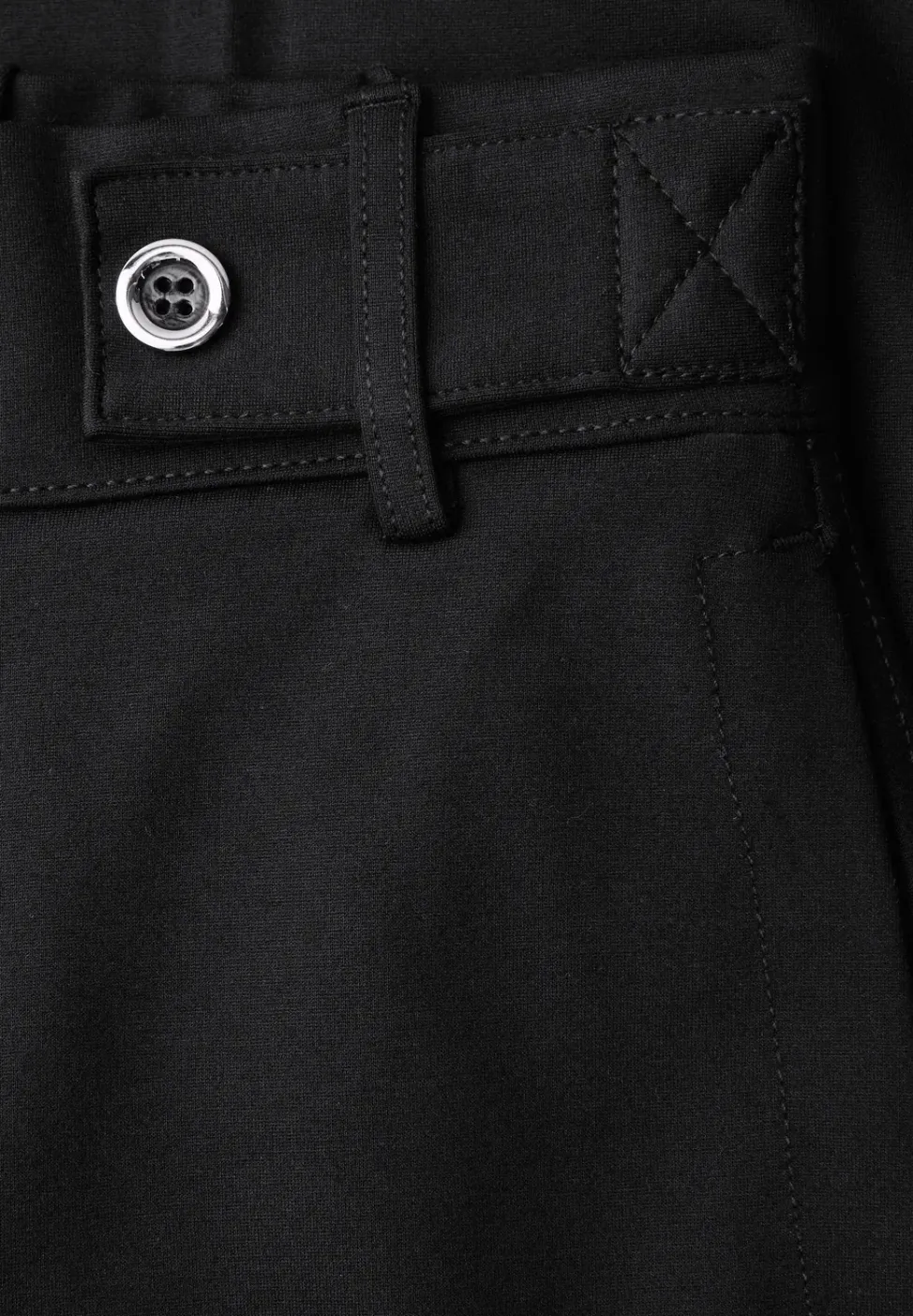 Wide Legs broek met knoopdetail
