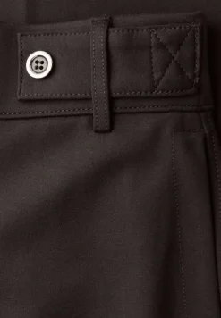 Wide Legs broek met knoopdetail