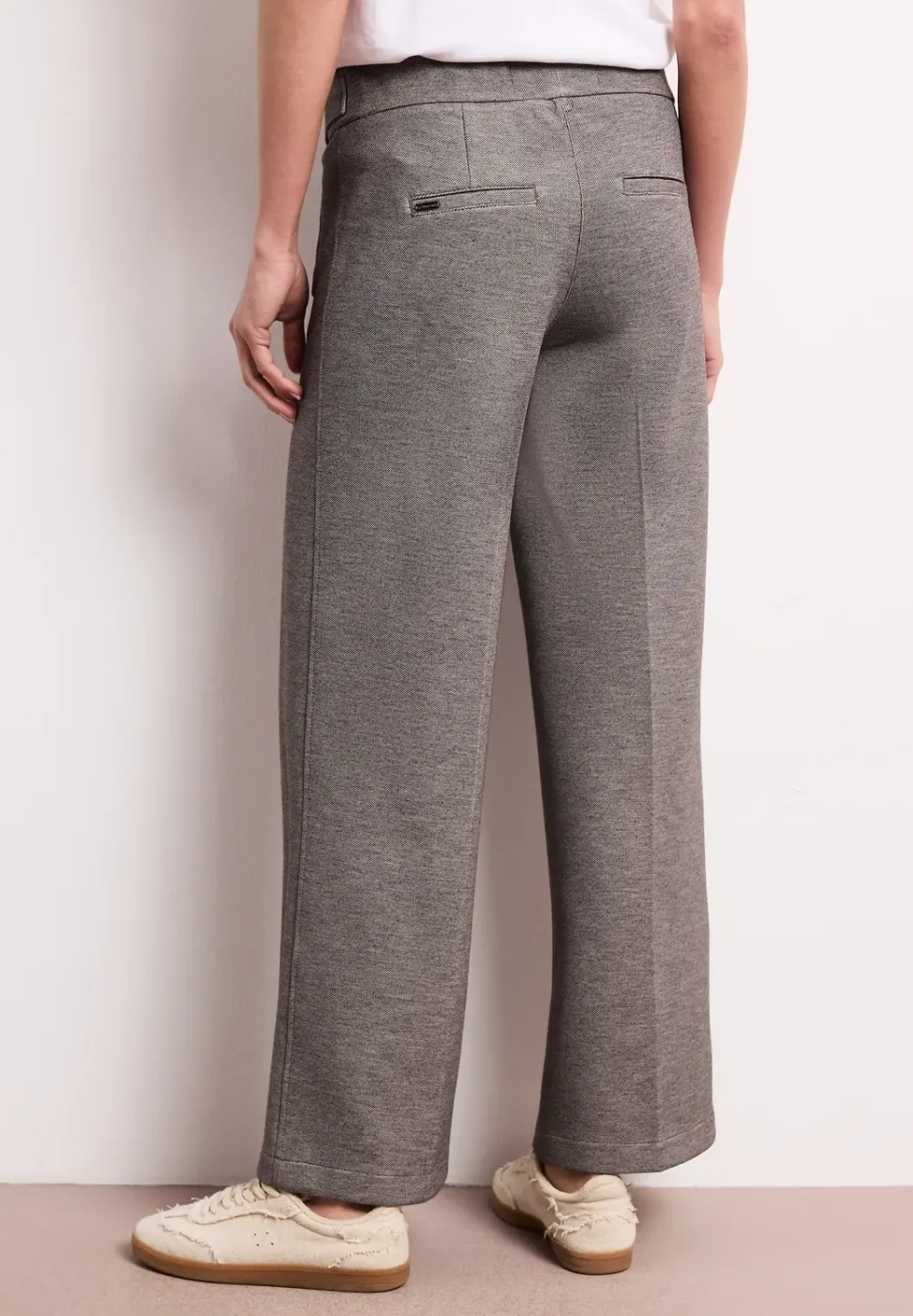Wide Legs broek met knoopdetails