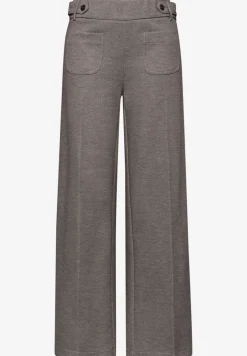 Wide Legs broek met knoopdetails