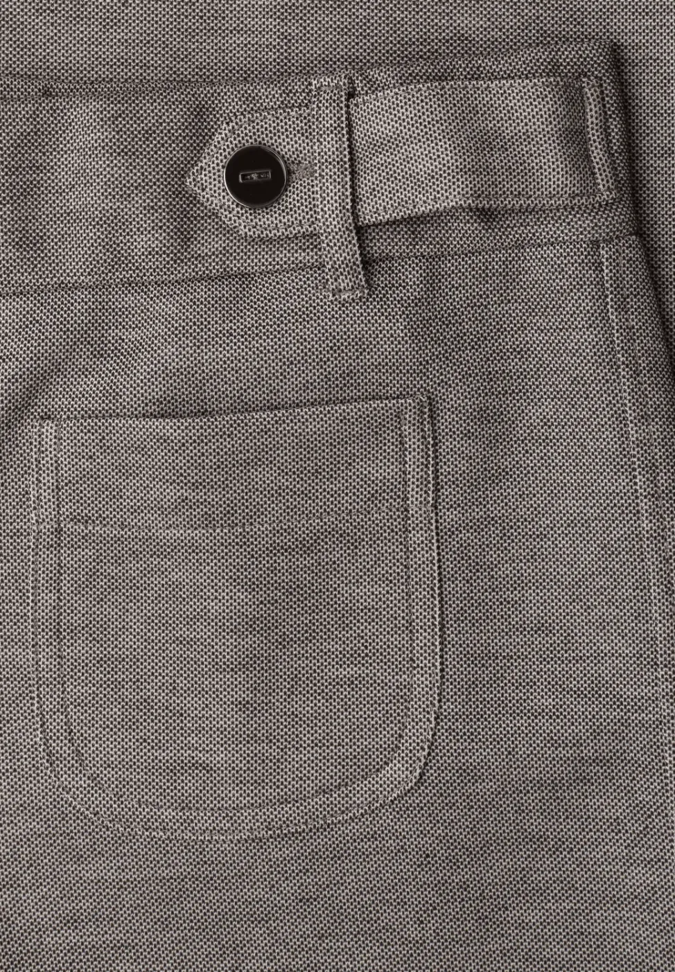 Wide Legs broek met knoopdetails