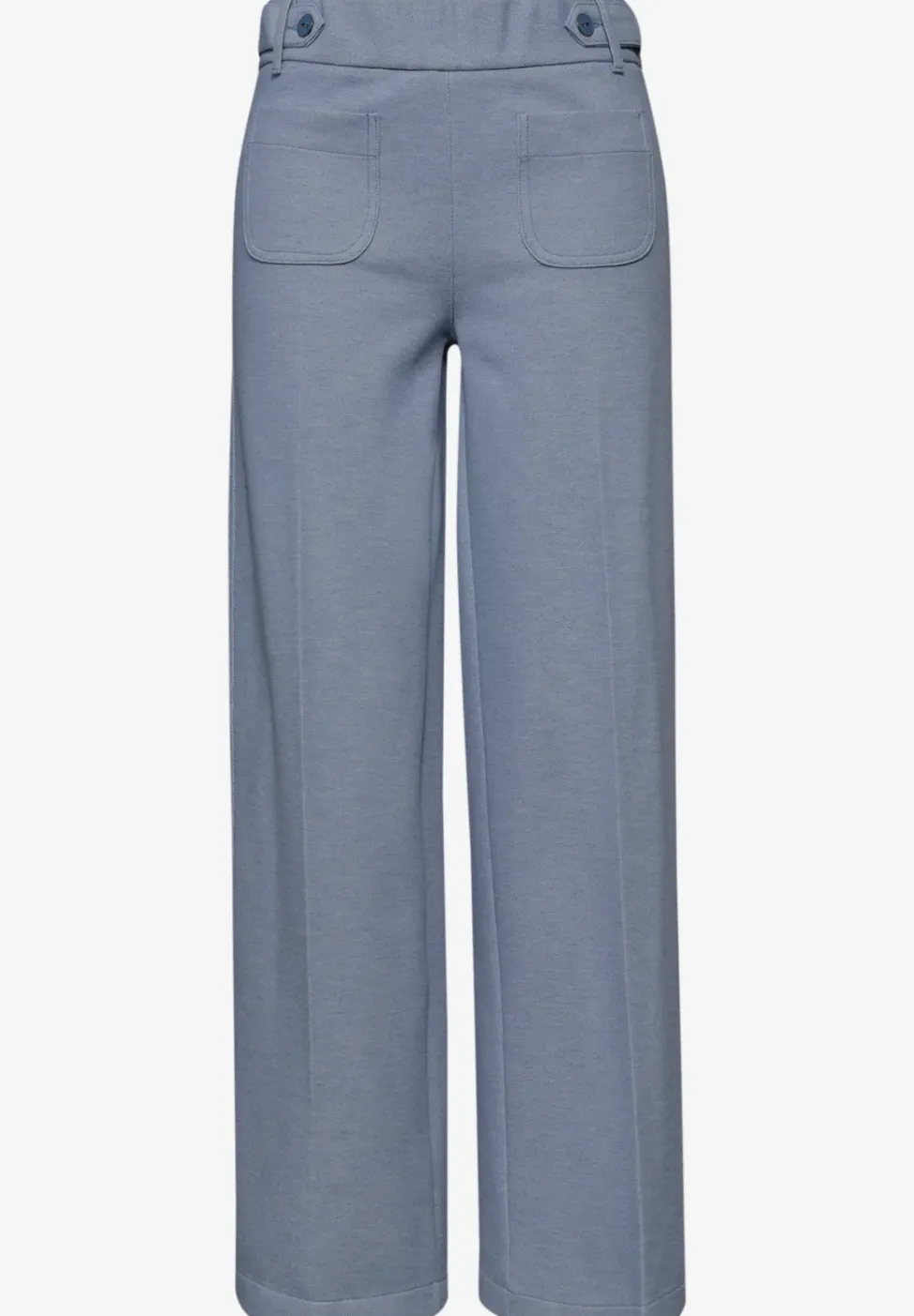 Wide Legs broek met knoopdetails