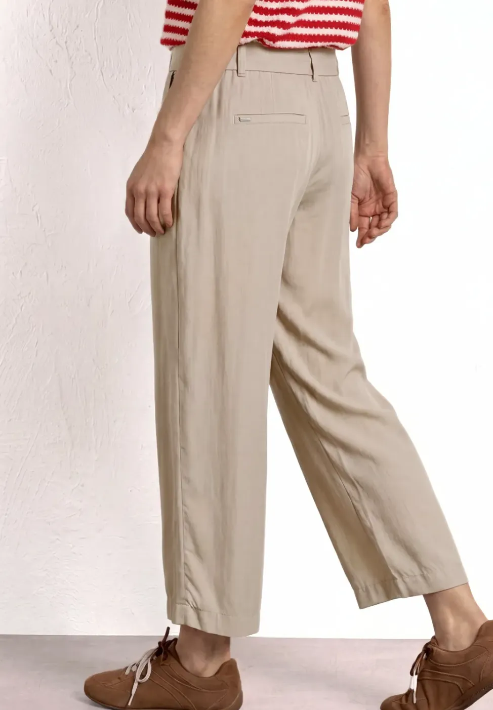 Wide Legs broek met riem