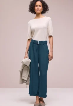 Wide Legs broek met riem