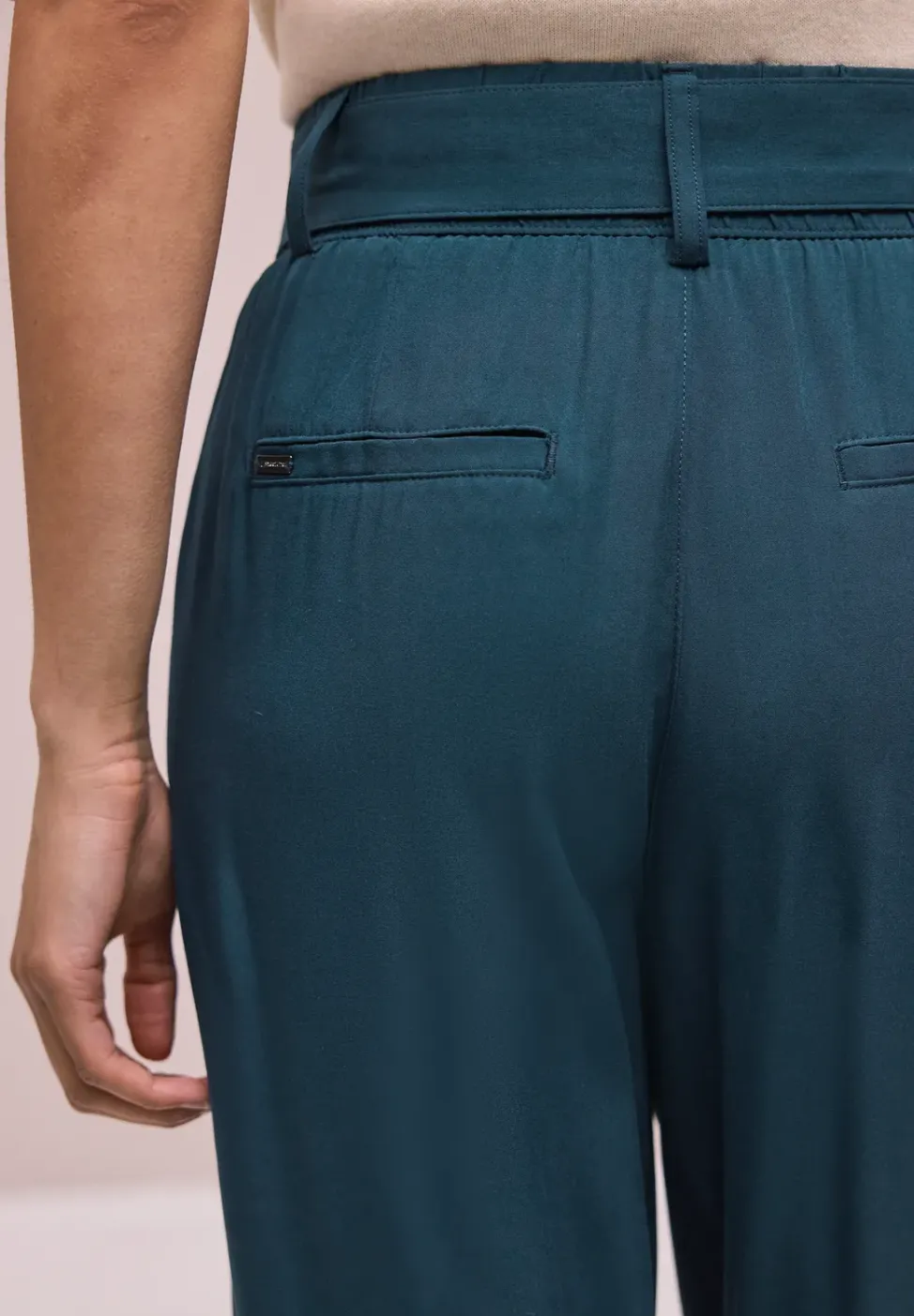 Wide Legs broek met riem