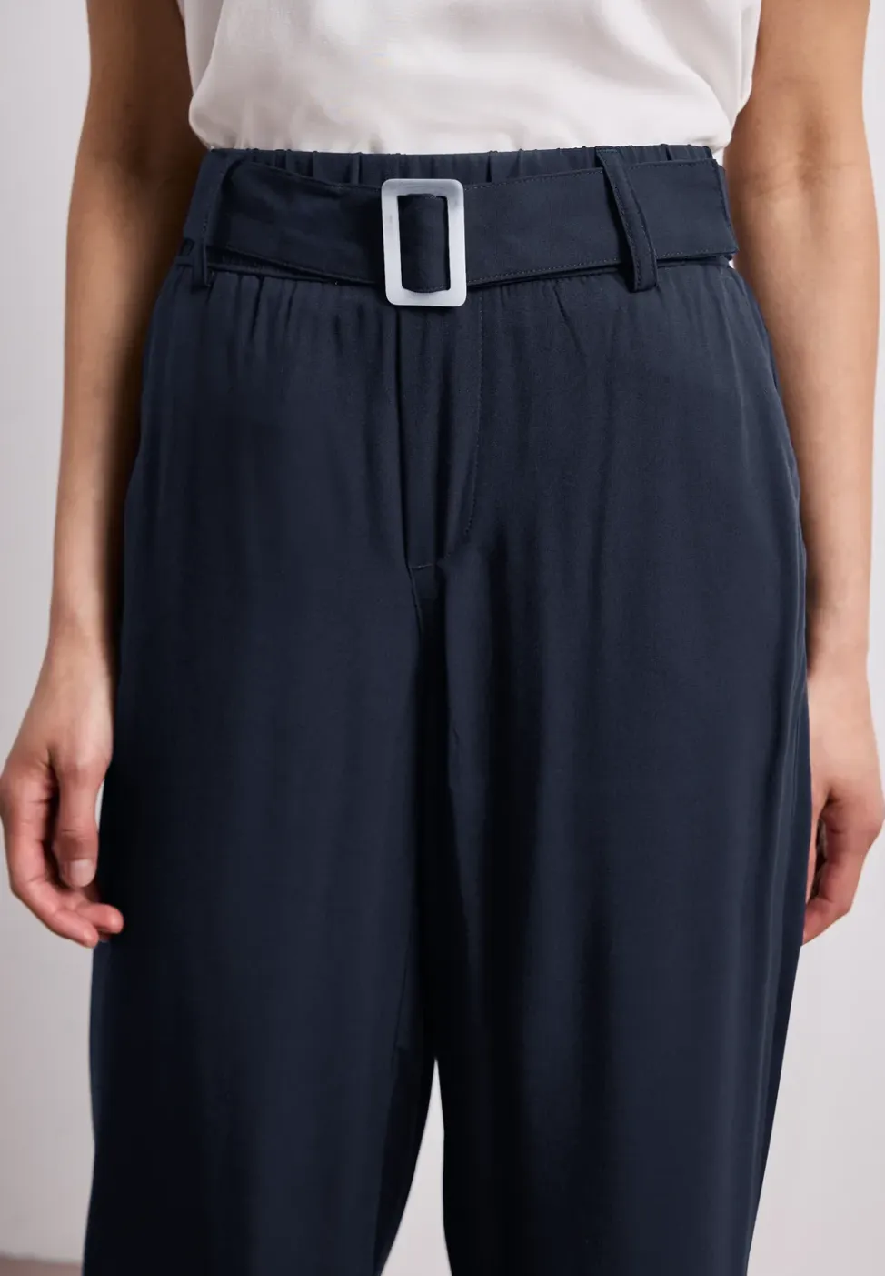 Wide Legs broek met riem