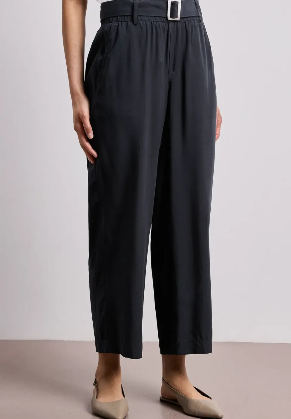 Wide Legs broek met riem