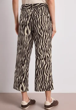 Wide Legs broek met riemdetail