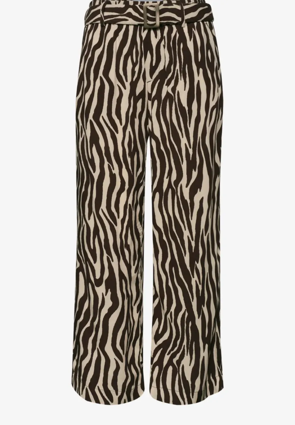 Wide Legs broek met riemdetail