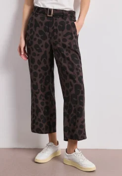 Wide Legs broek met riemdetail