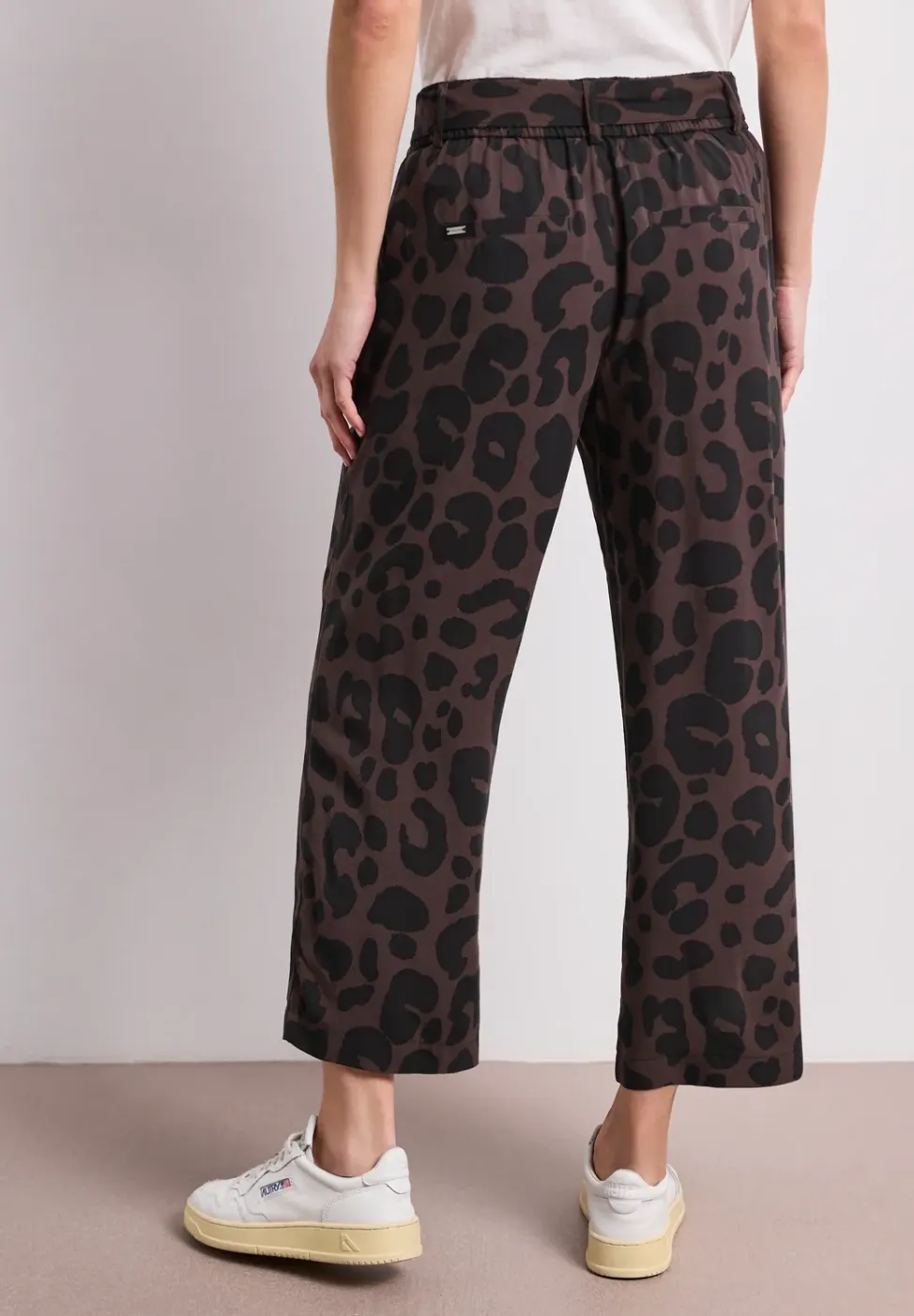 Wide Legs broek met riemdetail
