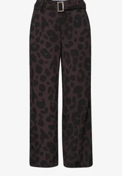 Wide Legs broek met riemdetail