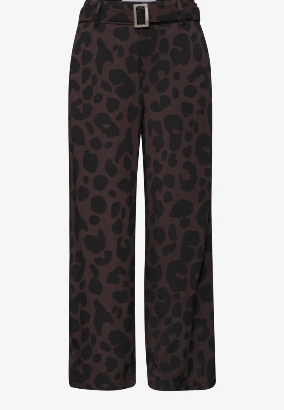 Wide Legs broek met riemdetail