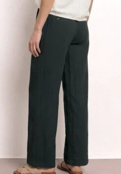 Wide Legs broek met riem in casual pasvorm