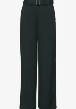 Wide Legs broek met riem in casual pasvorm