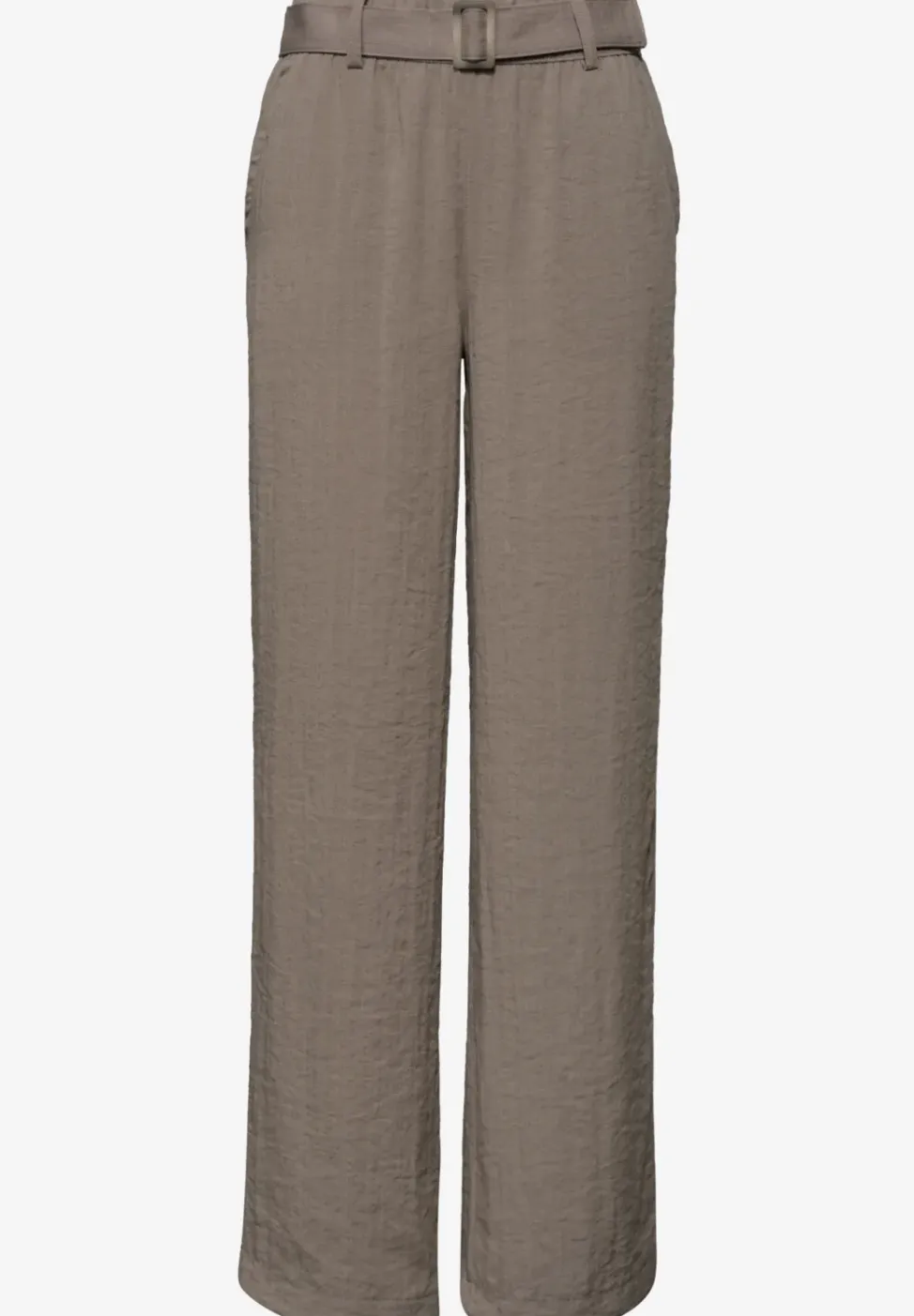 Wide Legs broek met riem in casual pasvorm